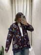 Cardigan stampa paislay misto lana Tensione In - GiuGiò | Shop online