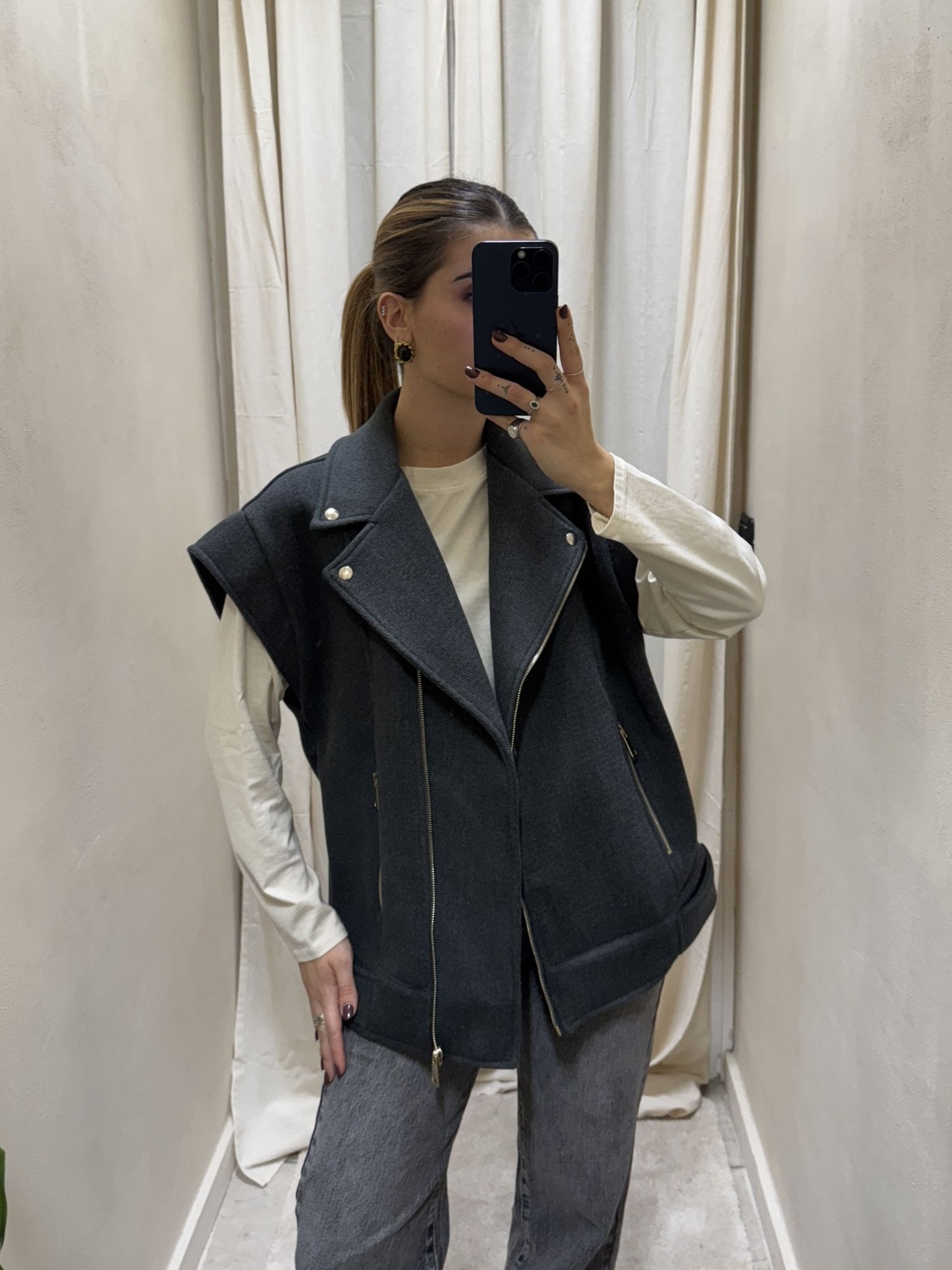 Chiodo over smanicato Tensione In - GiuGiò | Shop online