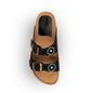 Ciabatta buckle/159 nera in suede Taji - GiuGiò | Shop online