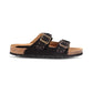 Ciabatta buckle/159 nera in suede Taji - GiuGiò | Shop online