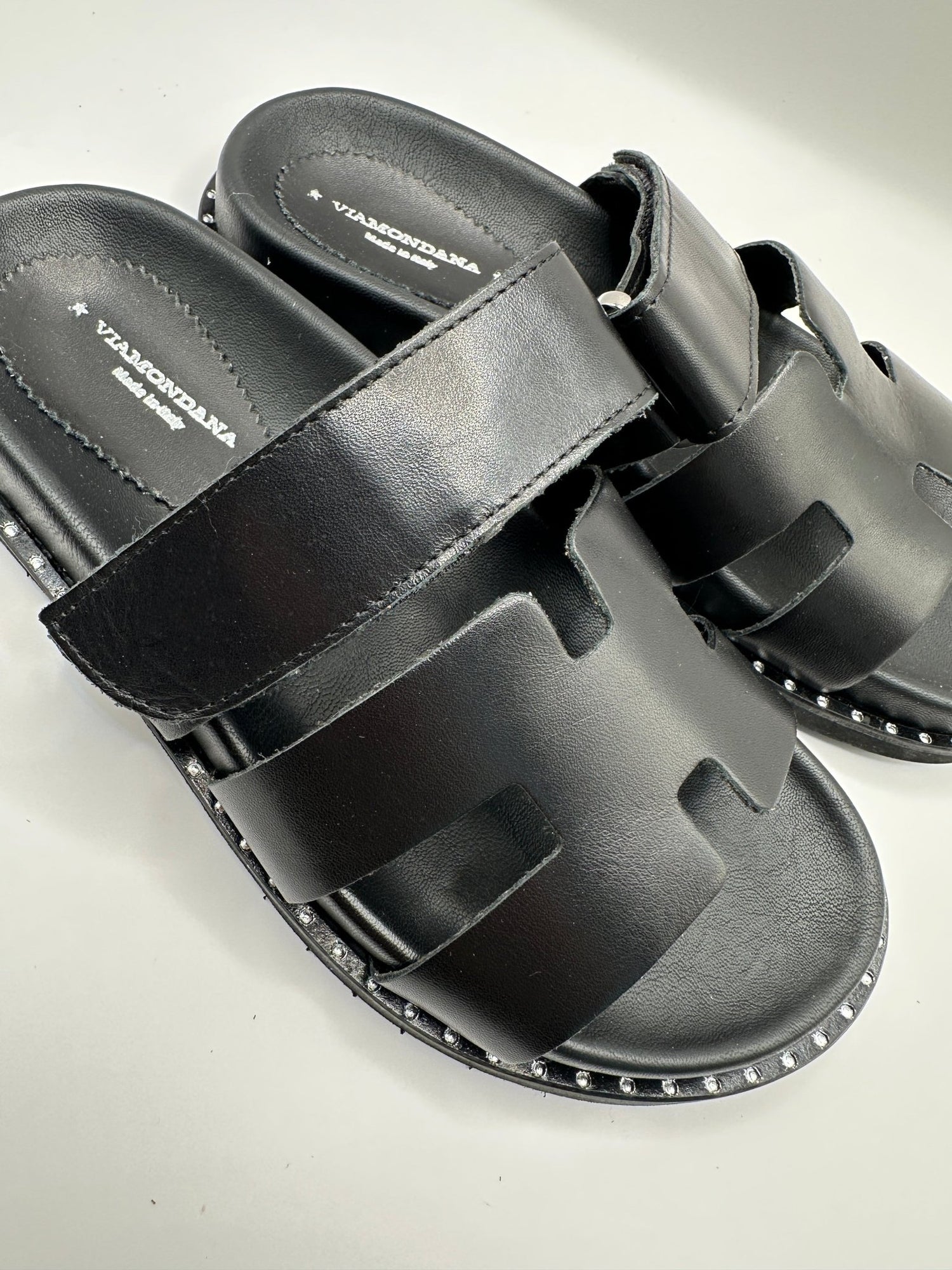 Ciabatta H doppia fascia Via Mondana - GiuGiò | Shop online