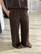 Completo blusa con cappuccio e pantalone fluido Susy Mix - GiuGiò | Shop online