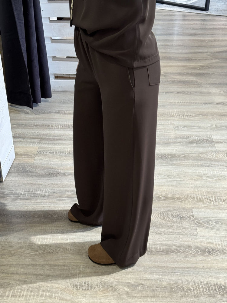 Completo blusa con cappuccio e pantalone fluido Susy Mix - GiuGiò | Shop online