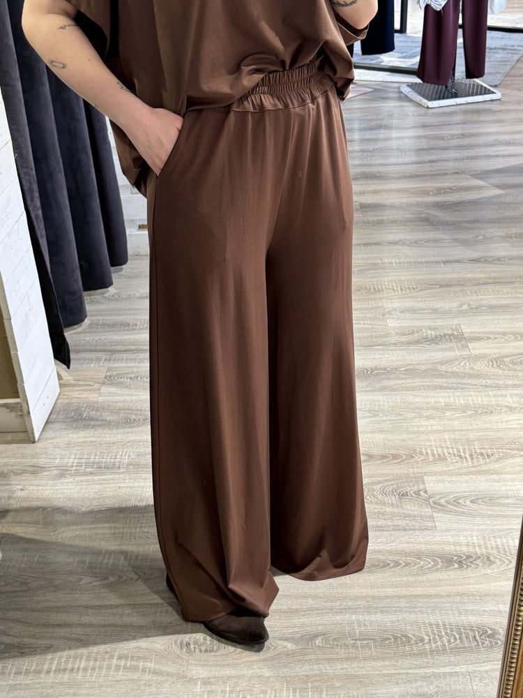 Completo blusa mezza manica + pantalone fluido MyD - GiuGiò | Shop online