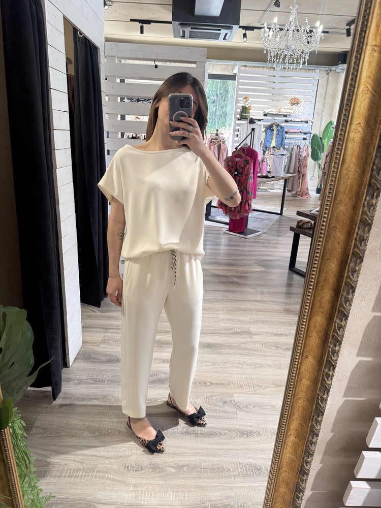 Completo combinato blusa + pantalone fluido Susy Mix - GiuGiò | Shop online