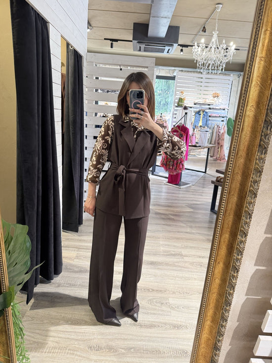 Completo fluido gilet+pantalone Susy Mix - GiuGiò | Shop online