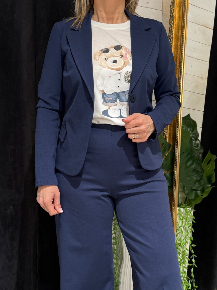 Completo giacca e pantalone in punto Milano Susy Mix - GiuGiò | Shop online
