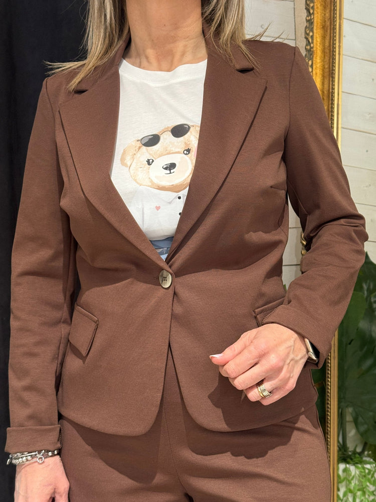 Completo giacca e pantalone in punto Milano Susy Mix - GiuGiò | Shop online