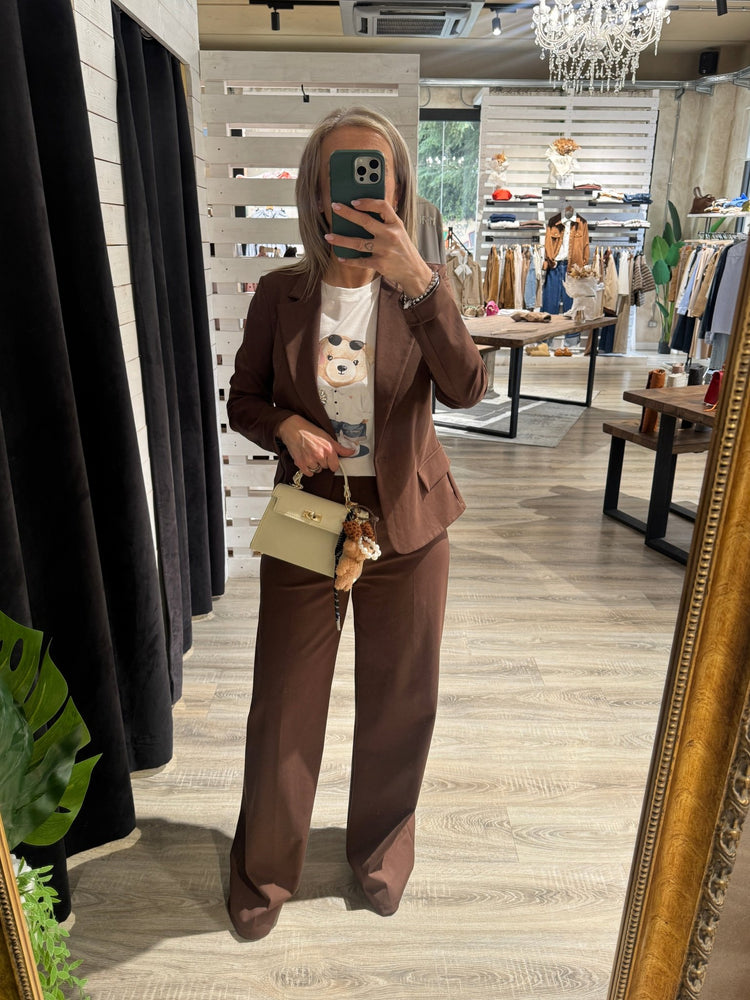 Completo giacca e pantalone in punto Milano Susy Mix - GiuGiò | Shop online