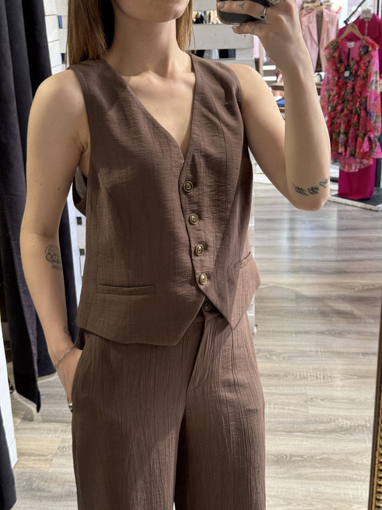 Completo gilet+pantalone gamba dritta Tensione In - GiuGiò | Shop online