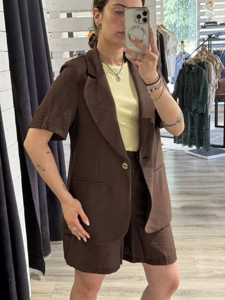 Completo in viscosa giacca manica corta + bermuda Susy Mix - GiuGiò | Shop online