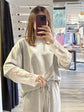 Completo maglia over manica in pizzo e pantalaccio gamba ampia Zahjr - GiuGiò | Shop online