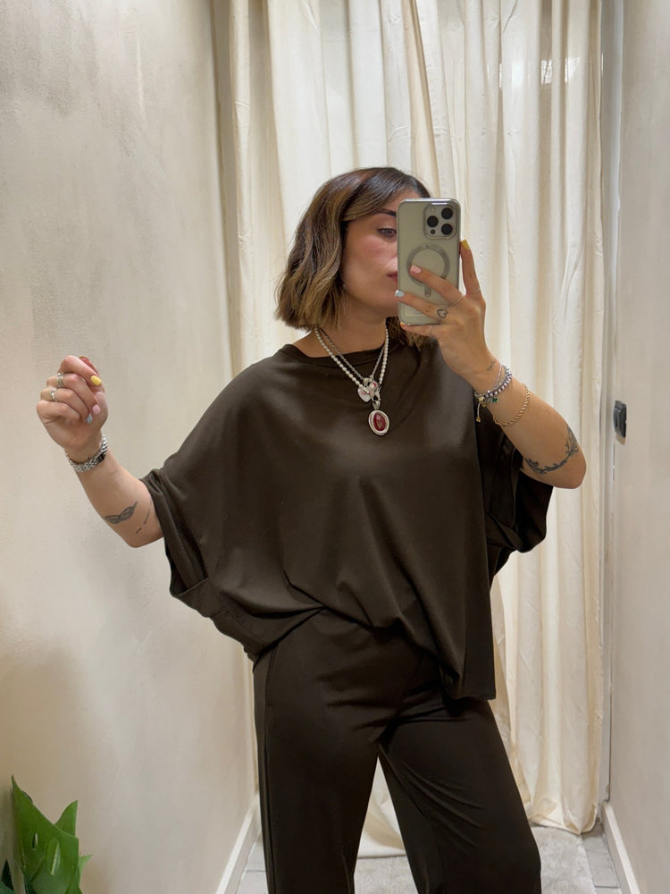Coordinato in viscosa blusa e pantalone Myd - GiuGiò | Shop online