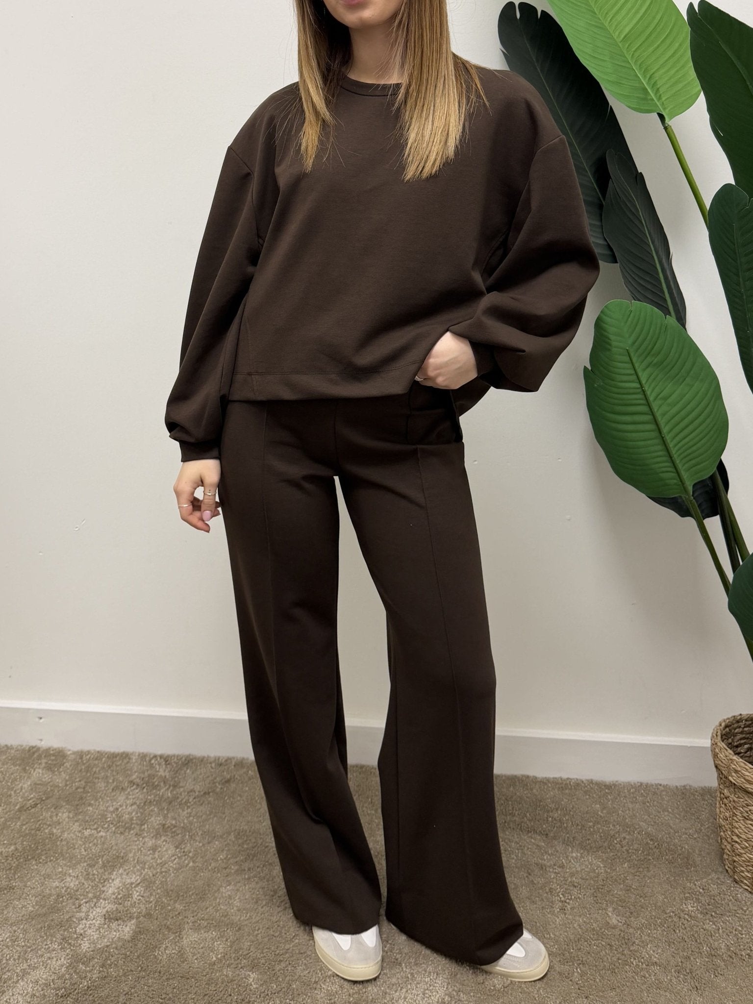 Coordinato maglia girocollo + pantalone ovetto Susy Mix - GiuGiò | Shop online