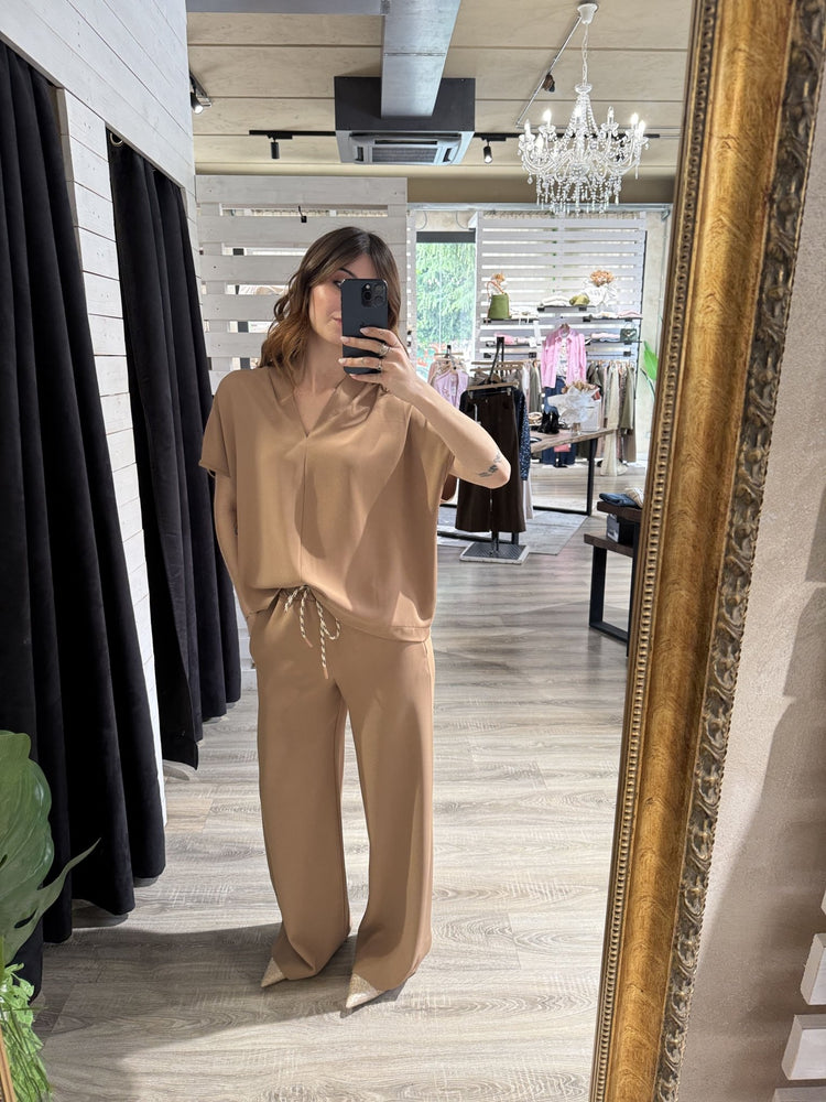 Coordinato maglia + pantalone fluido Susy Mix - GiuGiò | Shop online