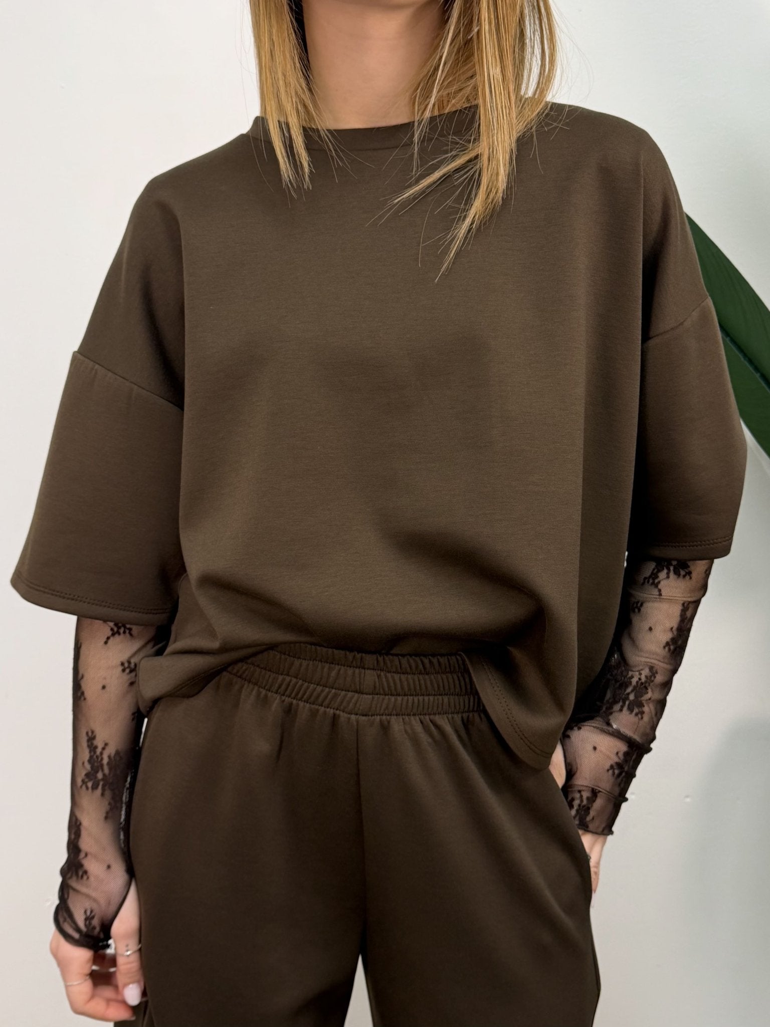 Coordinato misto viscosa maglia + pantalone MyD - GiuGiò | Shop online