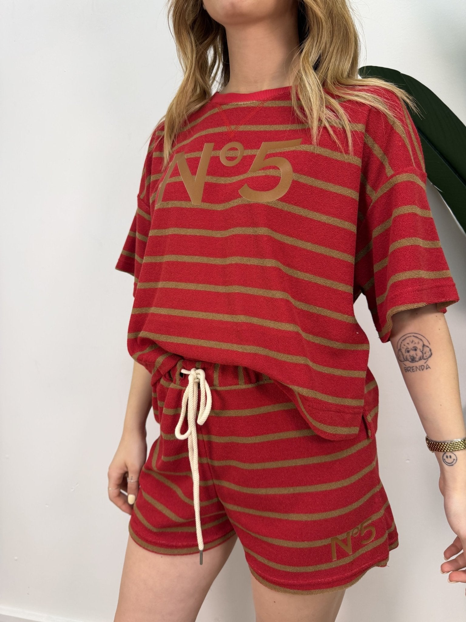 Coordinato N°5 in spugna a righe Tensione In - GiuGiò | Shop online