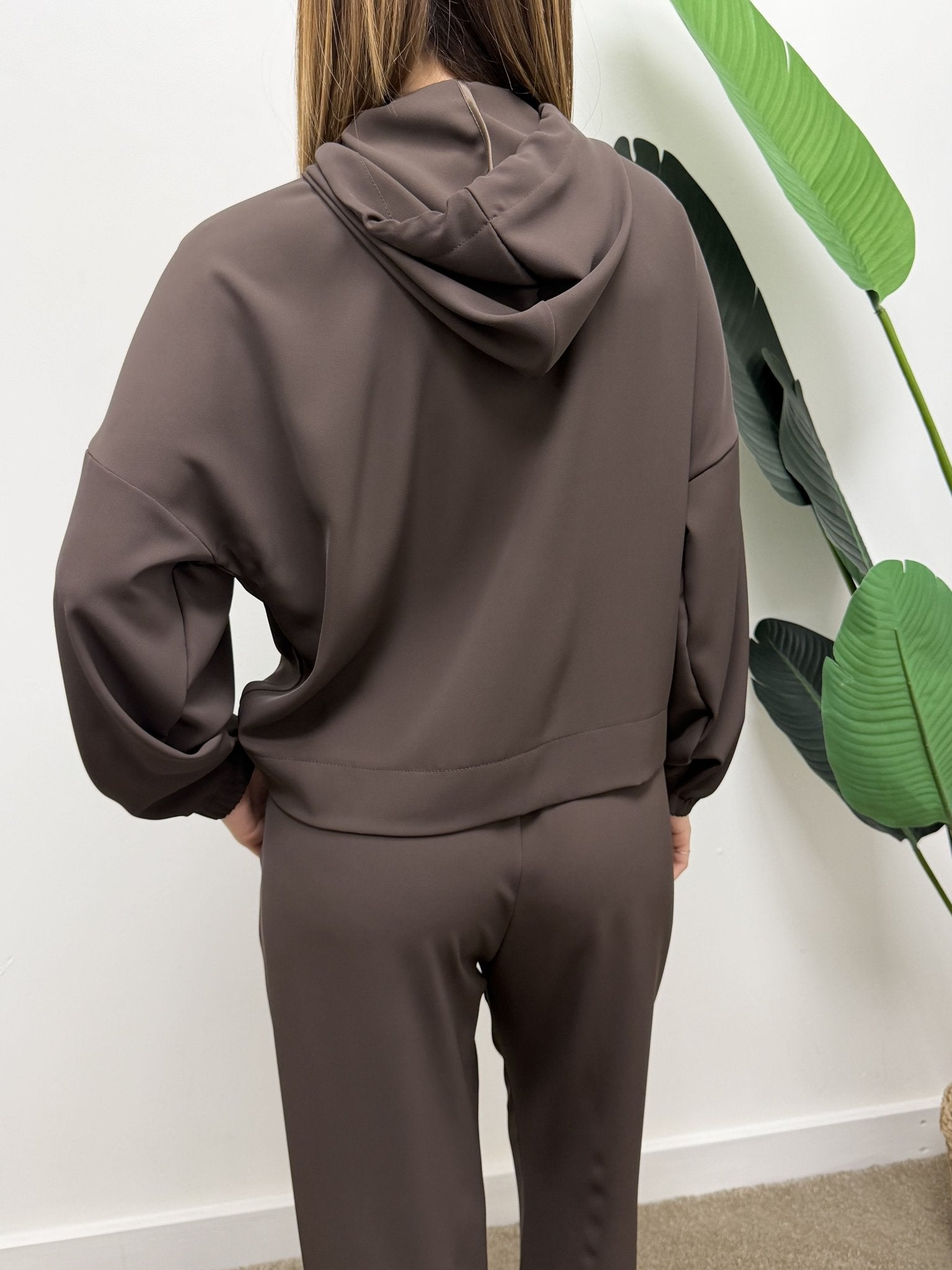 Coordinato tessuto fluido felpa + pantalone gamba dritta Susy Mix - GiuGiò | Shop online