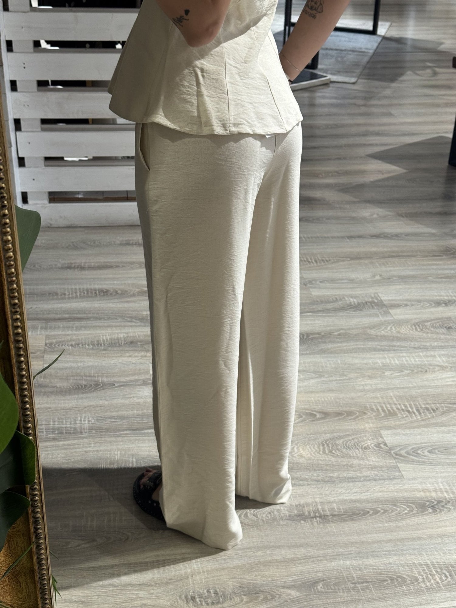 Coordinato top halter + pantalone gamba dritta Susy Mix - GiuGiò | Shop online