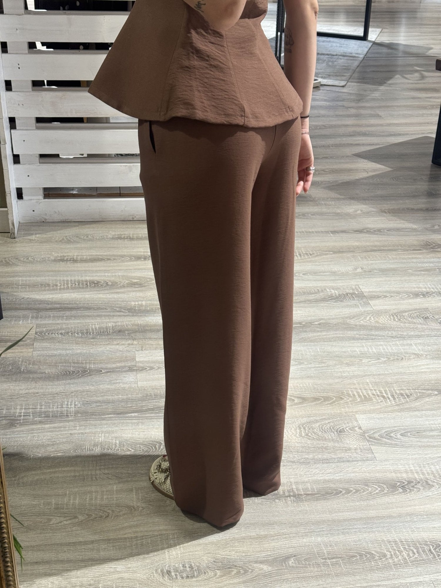 Coordinato top halter + pantalone gamba dritta Susy Mix - GiuGiò | Shop online