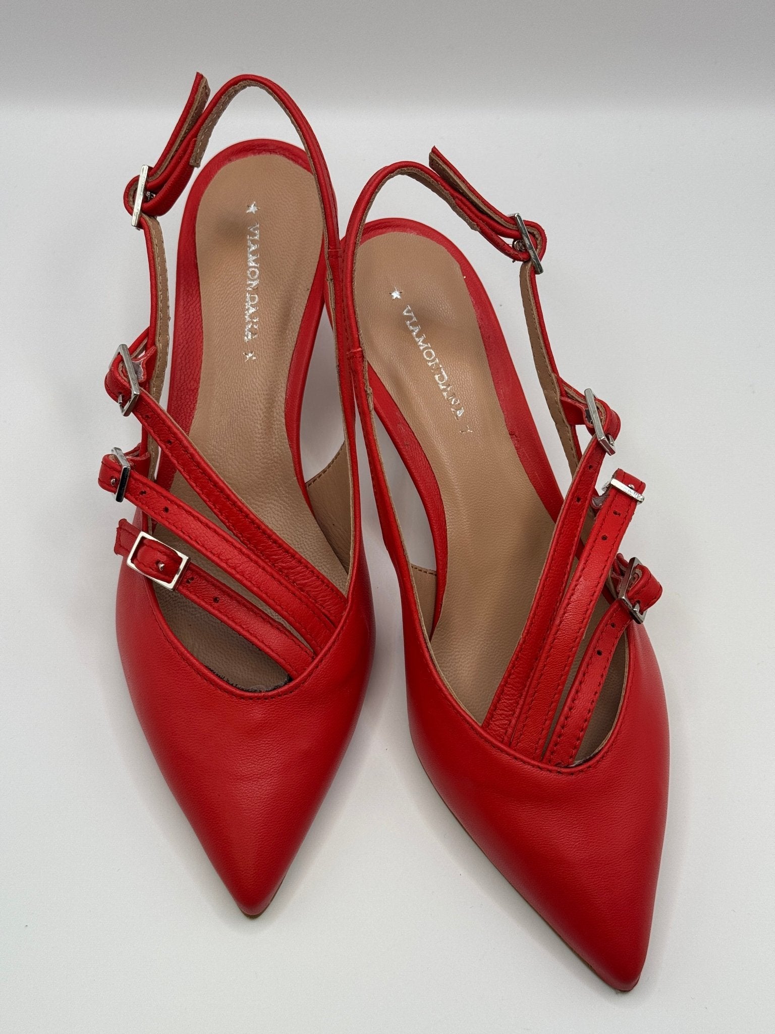 Décolleté con fibbiette in pelle Via Mondana - GiuGiò | Shop online
