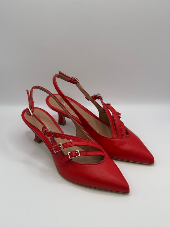 Décolleté con fibbiette in pelle Via Mondana - GiuGiò | Shop online