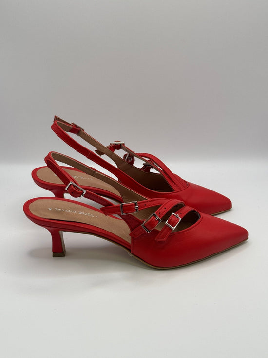 Décolleté con fibbiette in pelle Via Mondana - GiuGiò | Shop online