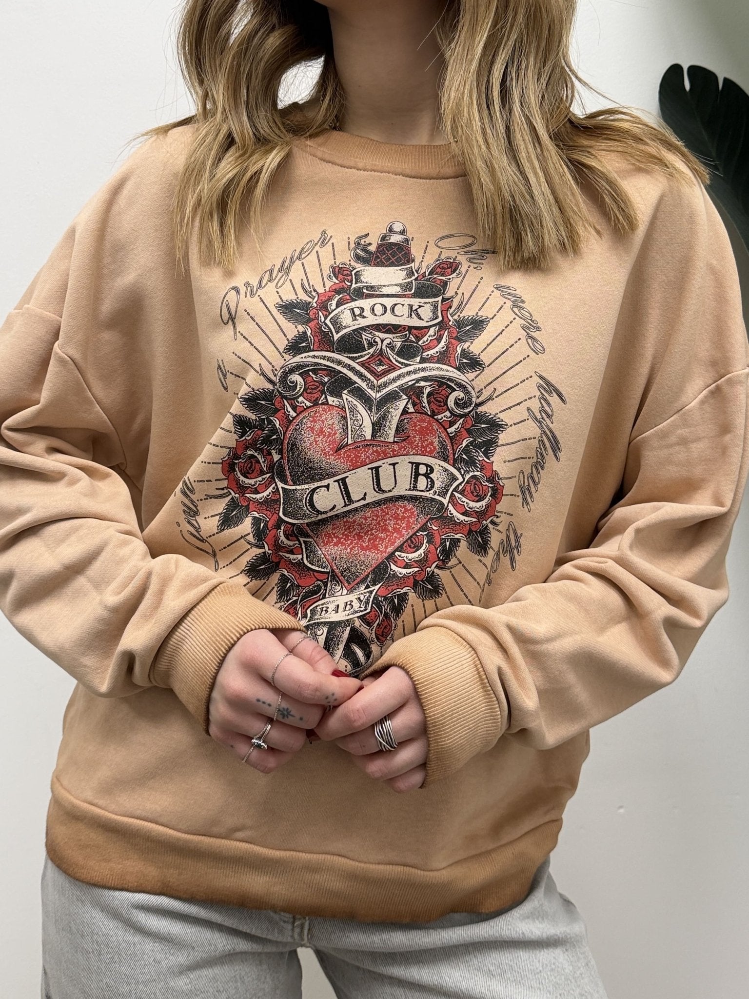 Felpa con stampa cuore sacro HaveOne - GiuGiò | Shop online