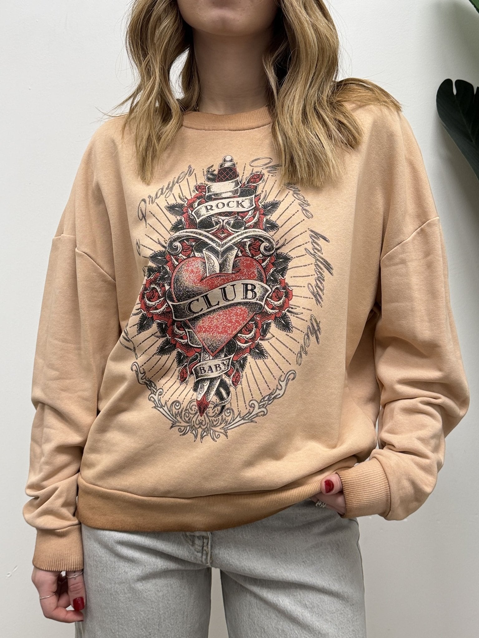 Felpa con stampa cuore sacro HaveOne - GiuGiò | Shop online