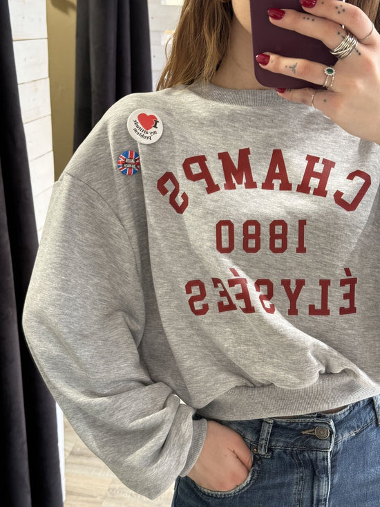 Felpa con stampa e spille Dixie - GiuGiò | Shop online