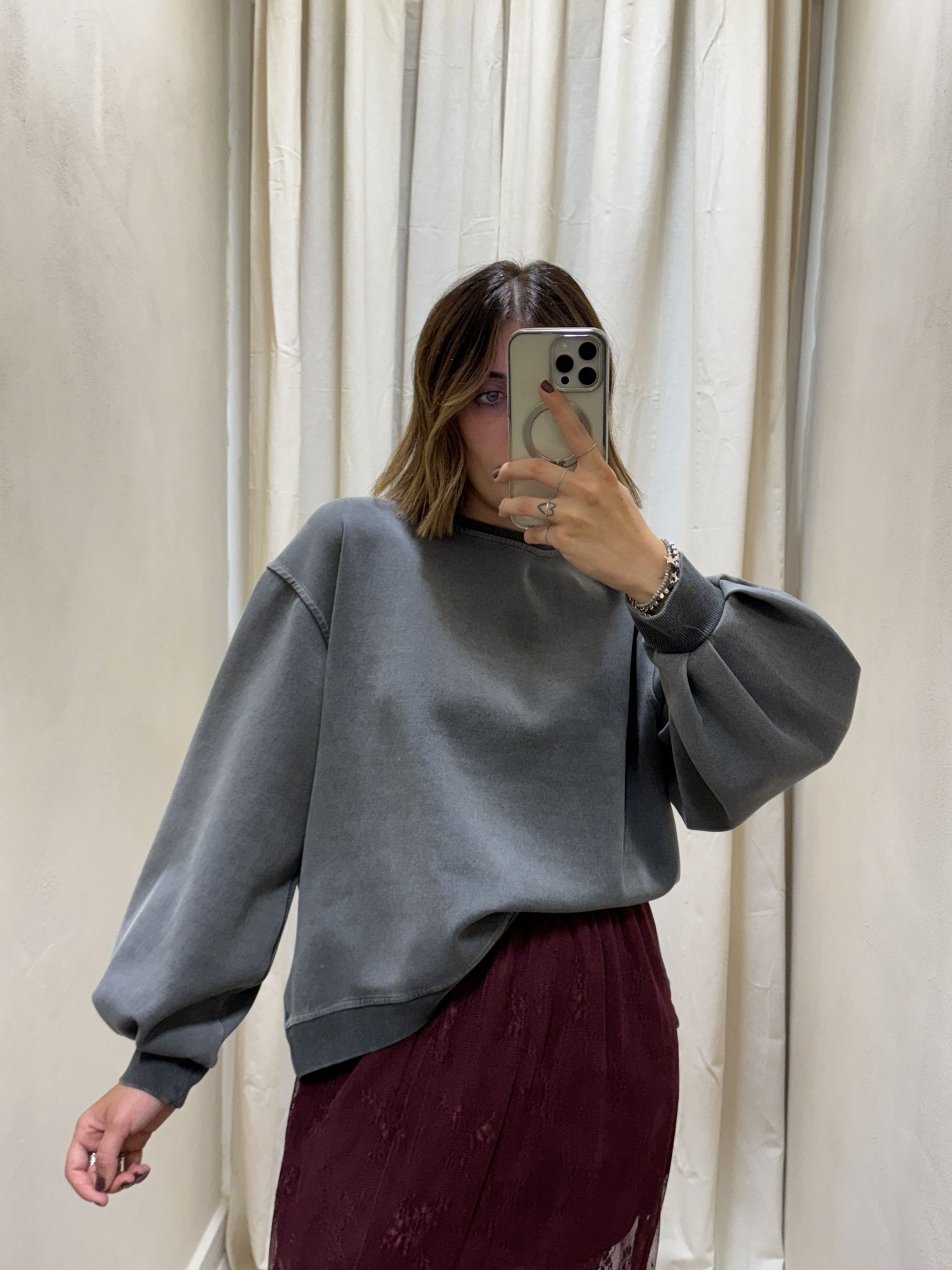 Felpa in cotone con spacchetti Tensione In - GiuGiò | Shop online