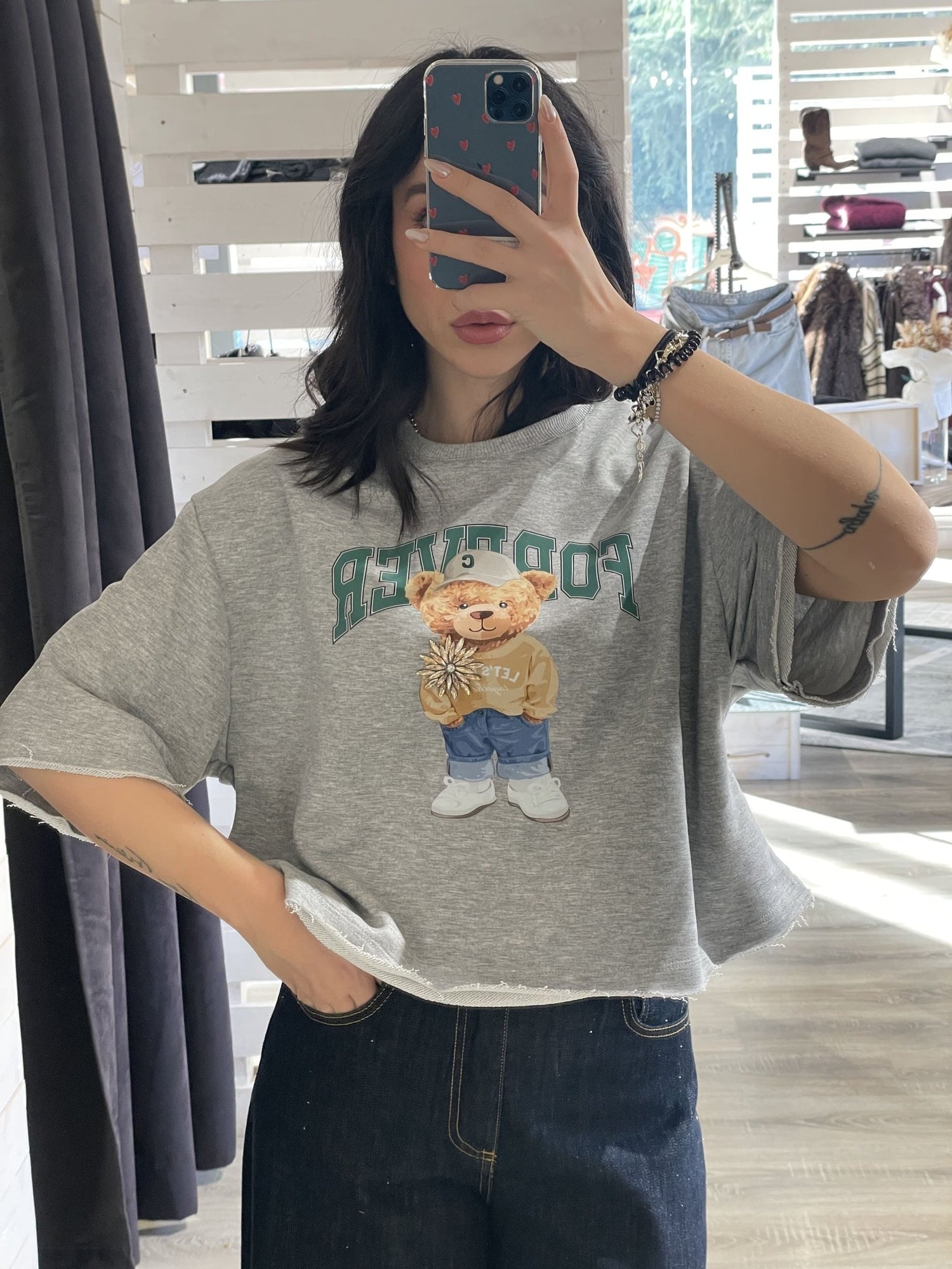 Felpa manica 3/4 con teddy Susy Mix - GiuGiò | Shop online