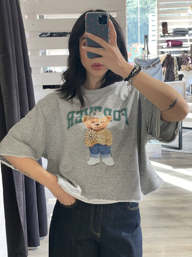 Felpa manica 3/4 con teddy Susy Mix - GiuGiò | Shop online
