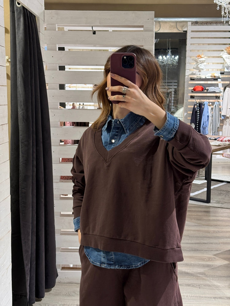Felpa over scollo V HaveOne - GiuGiò | Shop online