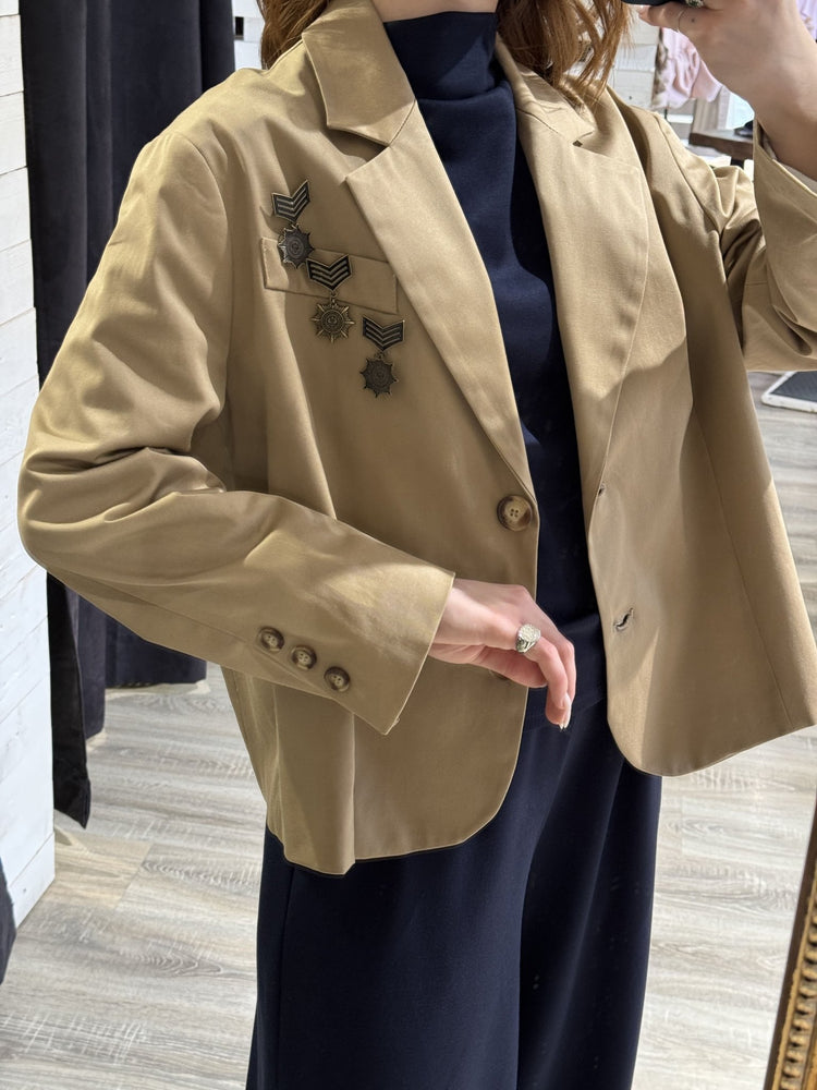 Giacca 2/4 in cotone con spille Tensione In - GiuGiò | Shop online