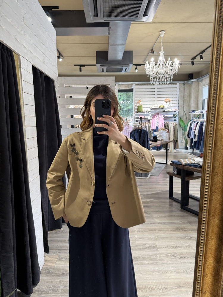 Giacca 2/4 in cotone con spille Tensione In - GiuGiò | Shop online