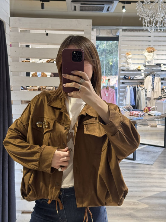 Giacca bomber eco - dainetto con spille Zahjr - GiuGiò | Shop online