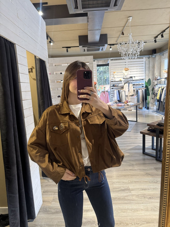Giacca bomber eco - dainetto con spille Zahjr - GiuGiò | Shop online
