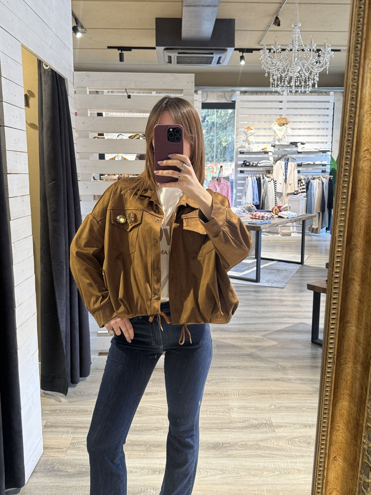 Giacca bomber eco - dainetto con spille Zahjr - GiuGiò | Shop online