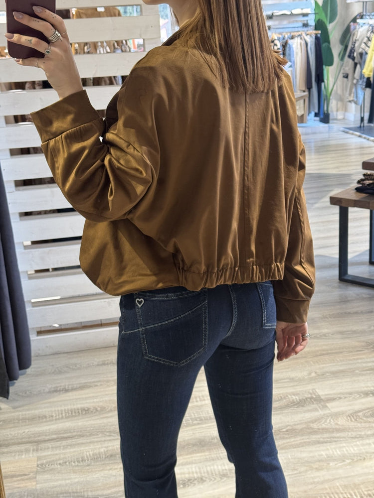 Giacca bomber eco - dainetto con spille Zahjr - GiuGiò | Shop online