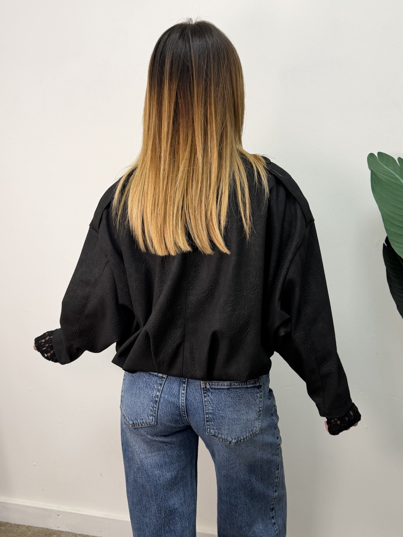 Giacca bomber in ecopelle martellata MyD - GiuGiò | Shop online