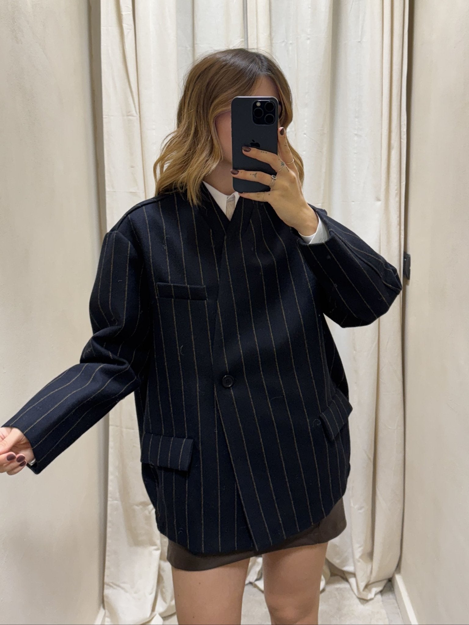 Giacca bomber in panno gessato Dixie - GiuGiò | Shop online