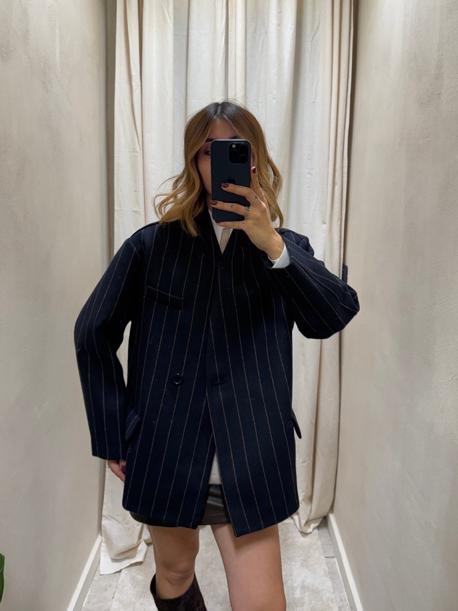 Giacca bomber in panno gessato Dixie - GiuGiò | Shop online