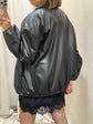 Giacca bomber over in ecopelle Tensione In - GiuGiò | Shop online
