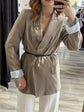 Giacca con cinta e spille Susy mix - GiuGiò | Shop online