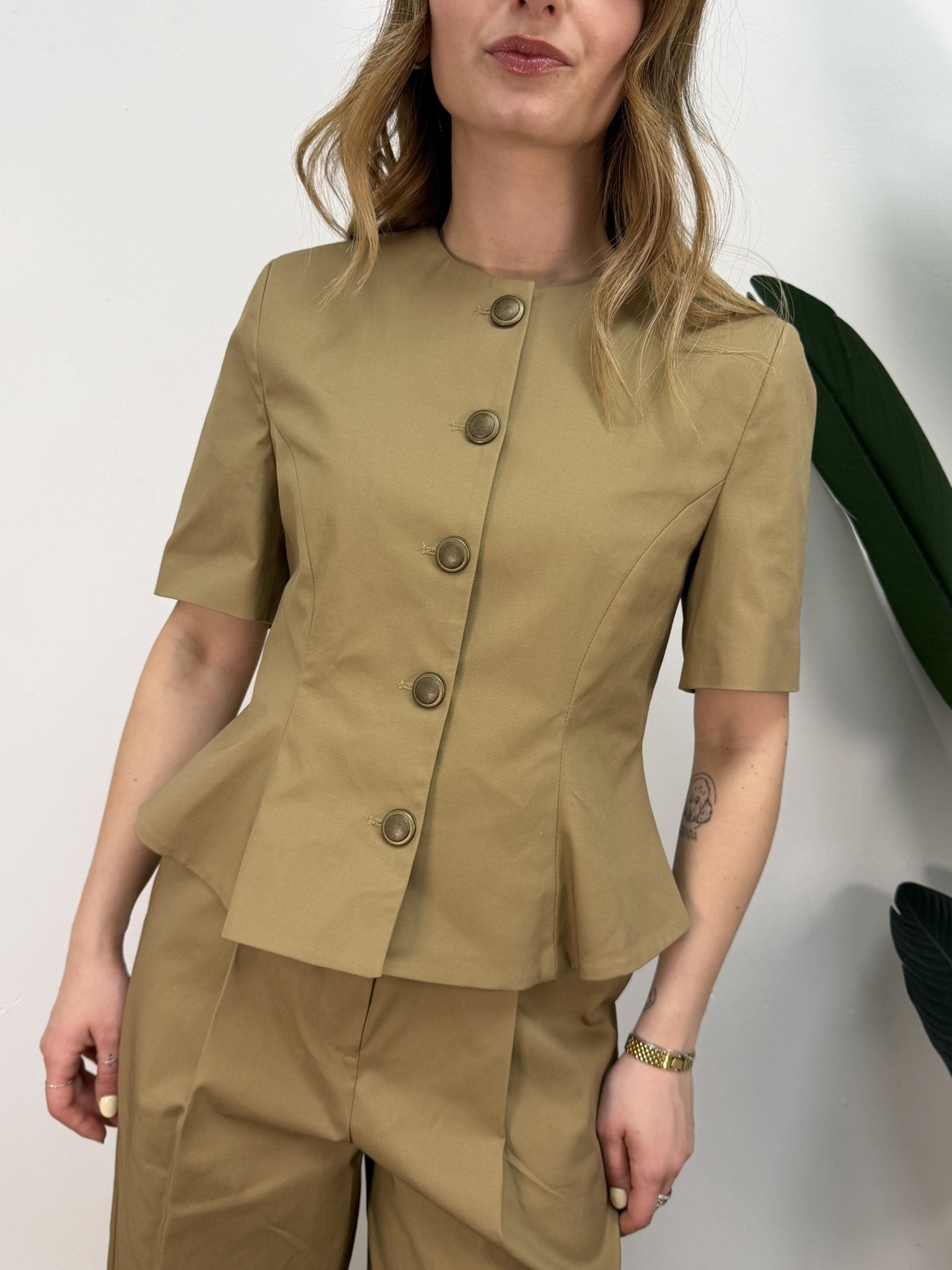 Giacca con godet e bottoni metallici Tensione In - GiuGiò | Shop online