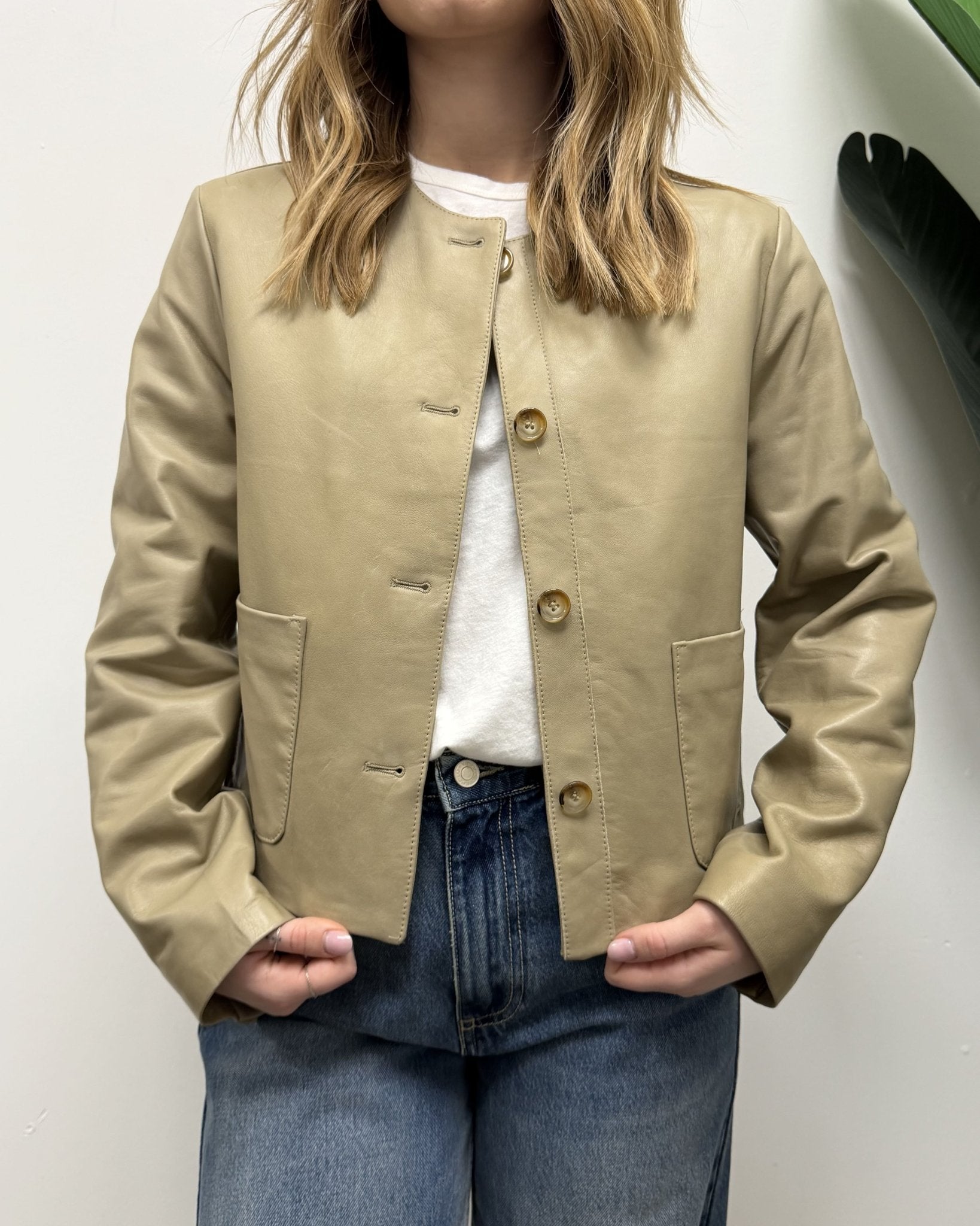 Giacca corta in vera pelle VICOLO - GiuGiò | Shop online