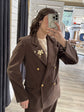 Giacca doppiopetto con spille Zahjr - GiuGiò | Shop online