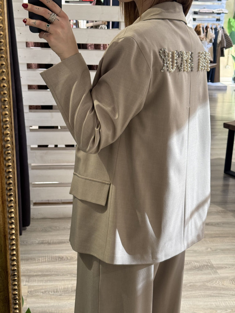 Giacca doppiopetto con strass MON AMOUR Susy Mix - GiuGiò | Shop online