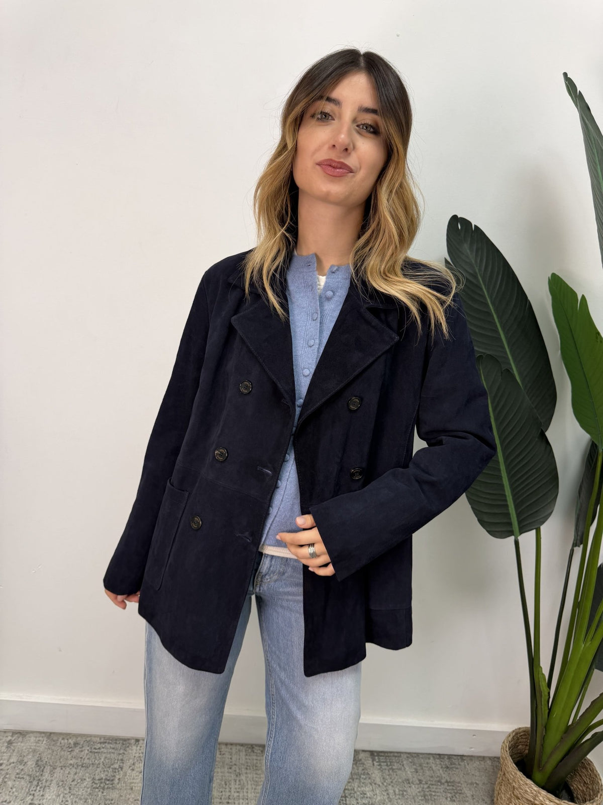 Giacca doppiopetto in crosta Vicolo - GiuGiò | Shop online